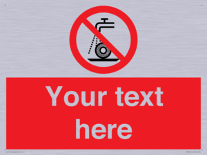 Custom prohibition Do not use for wet grinding